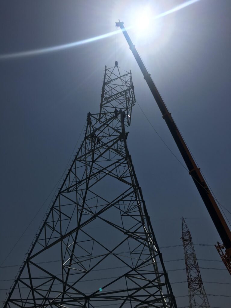 132 kV OHL Erection & Stringing (Fitkhit, Dhofar 50MW Wind Farm)